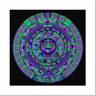 Psychedelic Mayan Calendar Posters and Art